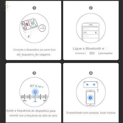 Transmissor Bluetooth CarX FM