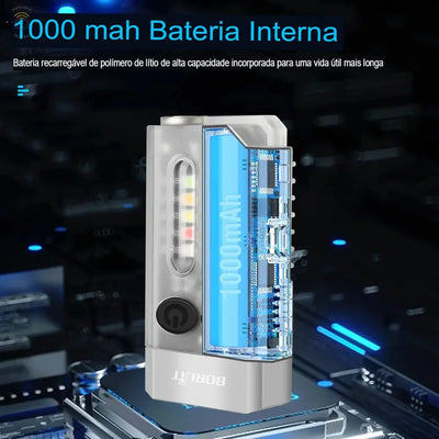 Lanterna LED EDC V10 1000LM Recarregável.