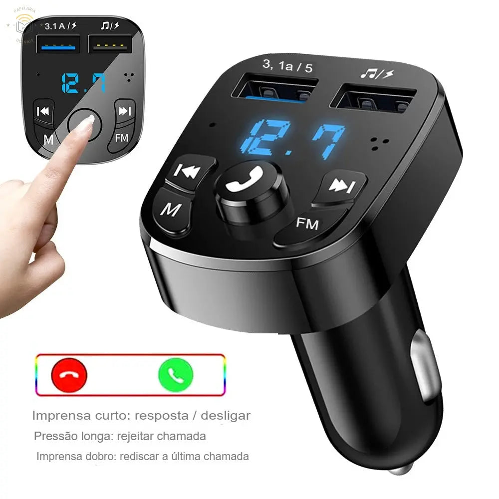 Transmissor Bluetooth CarX FM