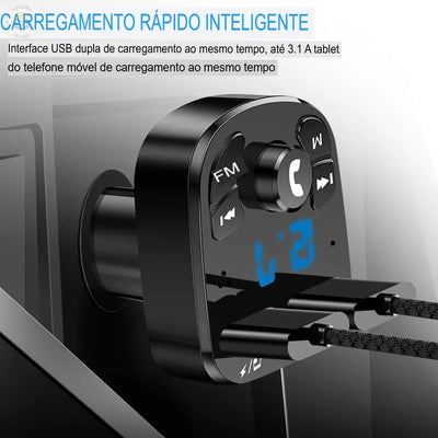 Transmissor Bluetooth CarX FM