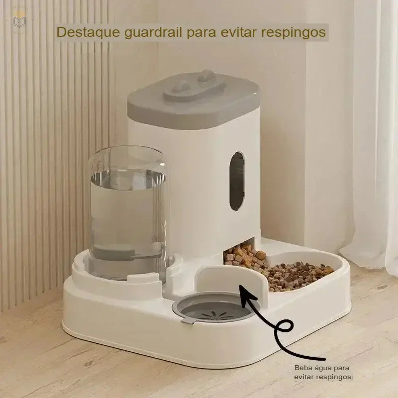 Comedouro Automático e Fonte para Cães e Gatos